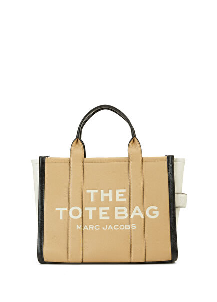 Medium Camel Kadın Deri Alışveriş Çantası