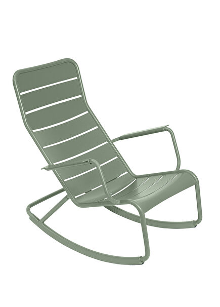 Luxembourg Rocking Green Metal Rocking Chair
