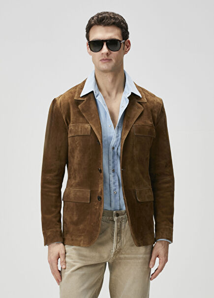 Kahverengi Süet Ceket