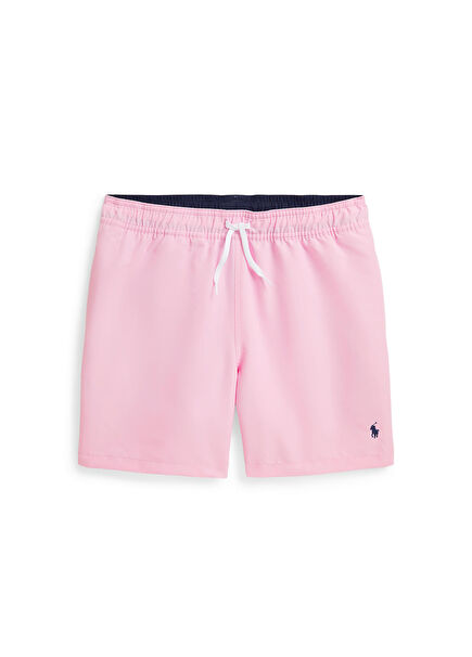 Pink Logo Boys' Swimsuit