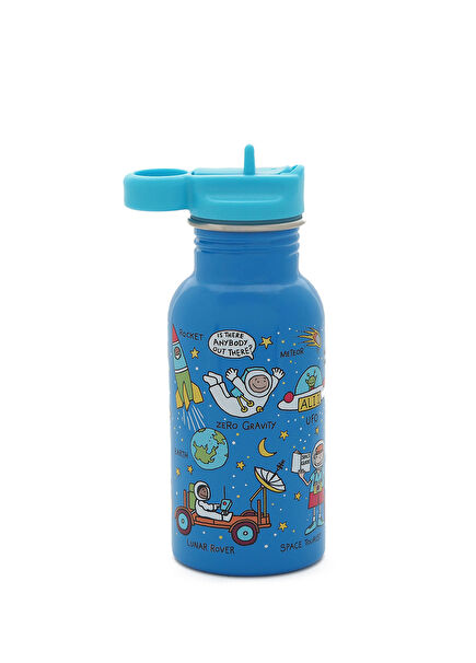 Space Straw Stainless Steel Flask 400 Ml