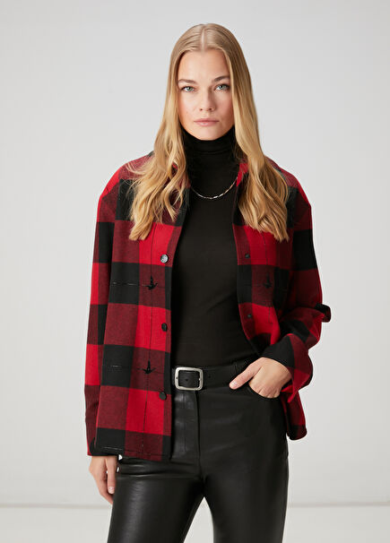 Kırmızı Siyah Kareli Gömlek