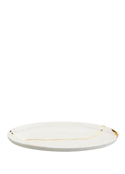 Chester Premium Gold Bone Porcelain Boat Plate 31 cm