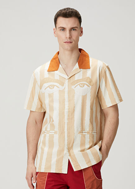 X KIDSUPER Multi-Colored Stripe Pattern Shirt