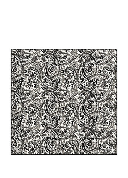 Paisley Wave Patterned Twill Silk Women's Scarf