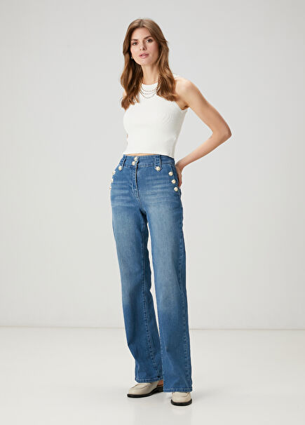 Mavi Flared Jean Pantolon