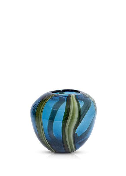 Serenity Green Blue Cam Vazo 22 x 18 cm