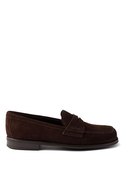 Kahverengi Süet Erkek Makosen