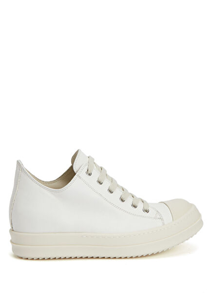 Low White Women's Leather Sneakers. Black Tassel W