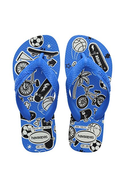 Athletic Blue Kids Beach Slippers