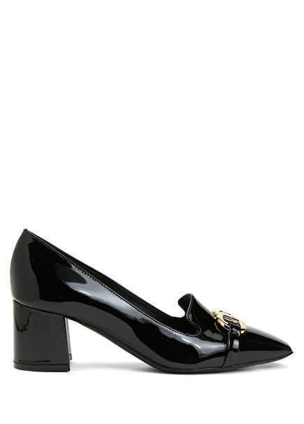 Black Leather Pump