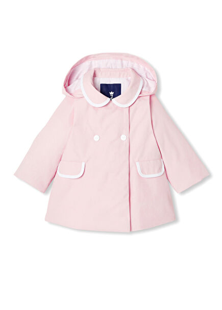Pink Seasonal Hooded Baby Girl Jacket