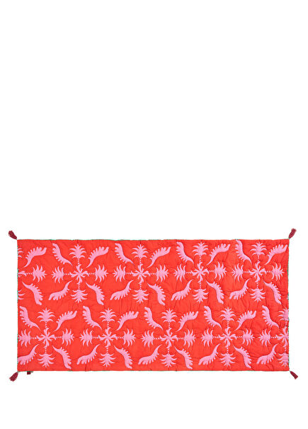 Okhla Red Pink Patterned Sofa Mat