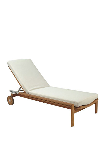 Equinox Teak Kahverengi Şezlong