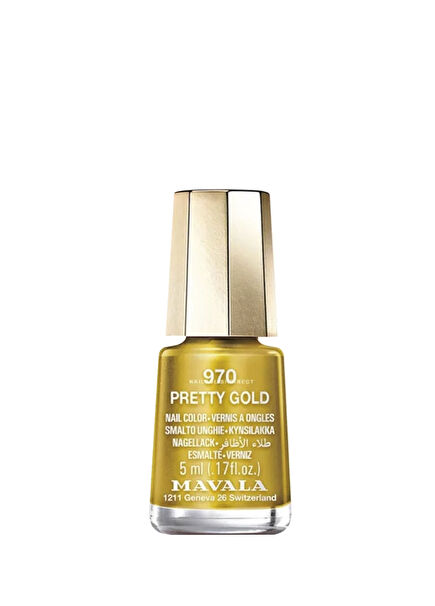 Mini Color Nail Polish 970 Pretty Gold 5 ml