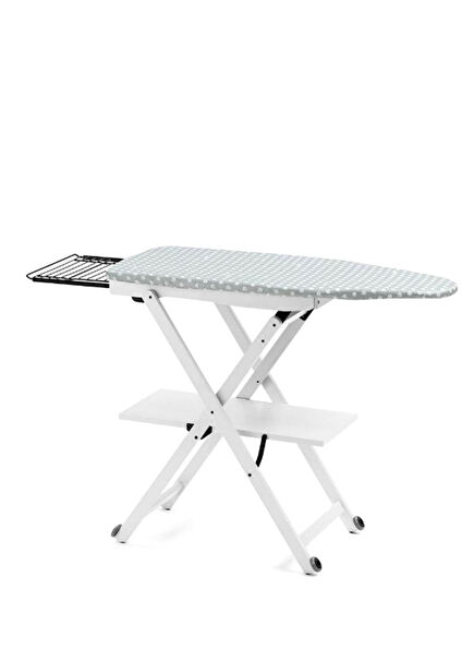 Kiraz Ağacı Beyaz Ahşap Ütü Masası