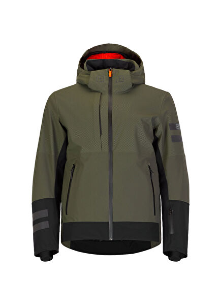 101 Insulated Ski Jacket printed Dark Green Men's Ski Jacket