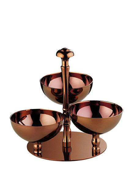 Bakır Metal 3'lü Çerezlik