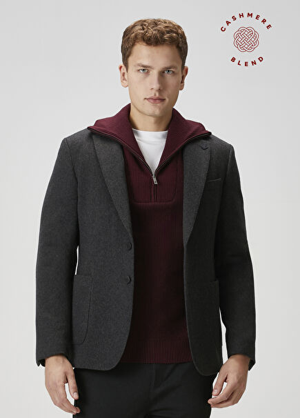 Anthracite Premium Cashmere Jacket