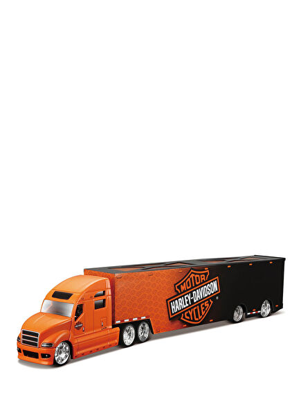 Harley Davidson 1:64 Model 2 Oyuncak Taşıyıcı Tır
