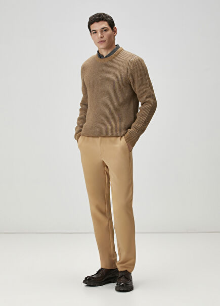 Camel Waist Corded Sports Trousers