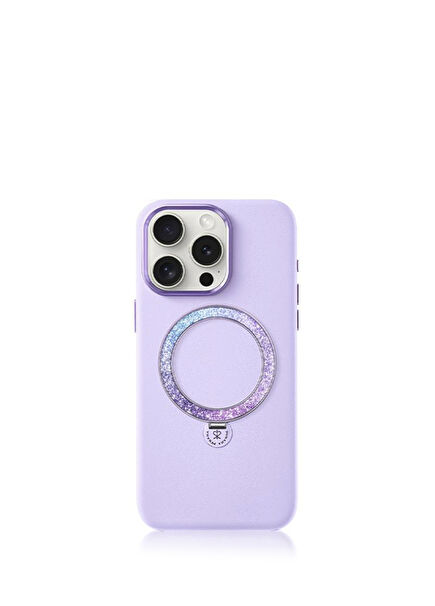 Dancing Circle iPhone 14 Pro Max Magsafe Uyumlu Standlı Telefon Kılıfı 