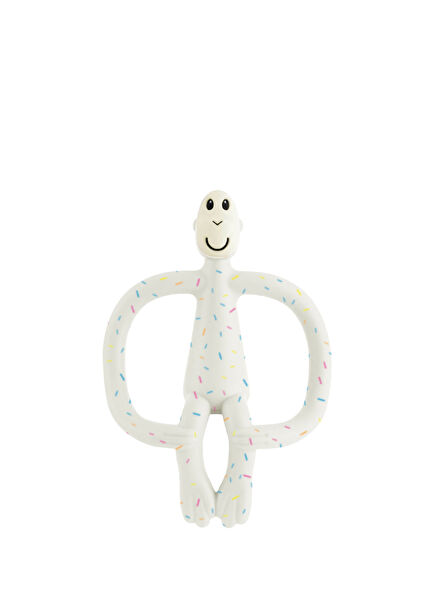 Monkey Konfeti Limited Edition Kırık Beyaz Silikon Diş Kaşıyıcı