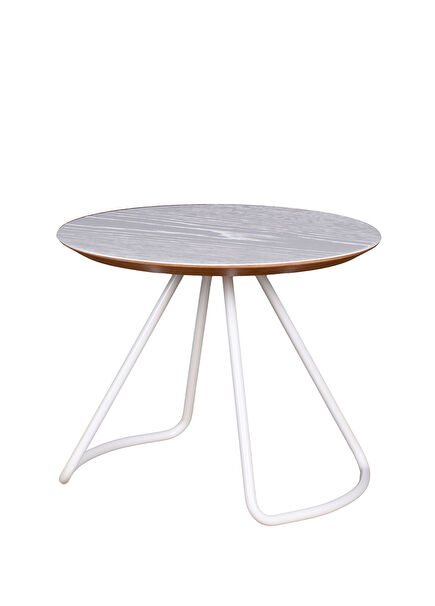 Sama White Wooden Center Table