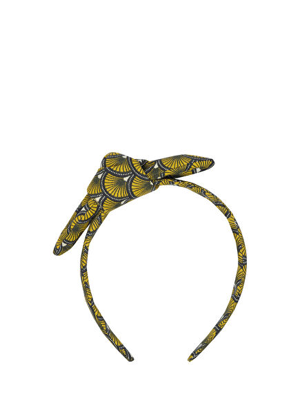 Sunmermaid Mustard Color Bow Girls Crown