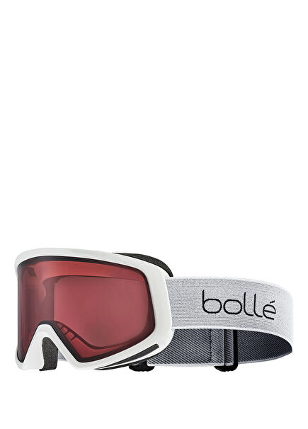 Bedrock White Unisex Ski Goggles