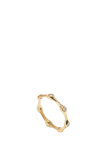 Pırlantalı Kadın Altın Yüzük