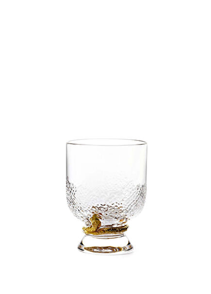 Phyton Gold Altın Dekorlu Kristal Su ve Viski Bardağı
