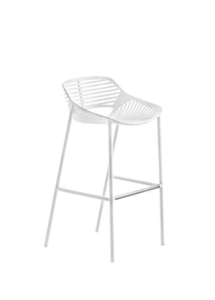 Niwa White Bar Stool