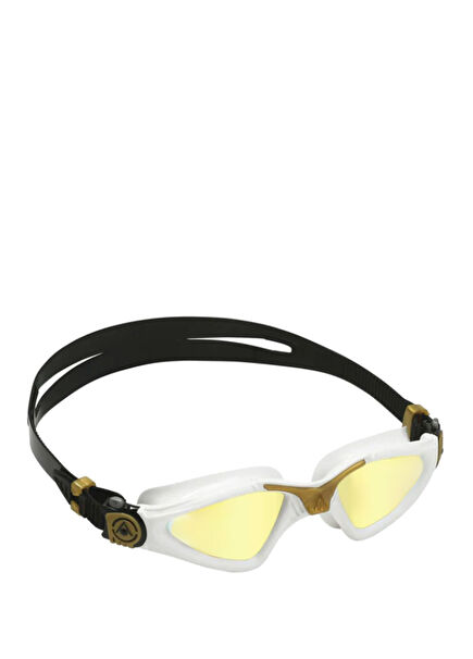 Kayenne Titanyum Aynalı Lens Gold Beyaz Yüzücü Gözlüğü