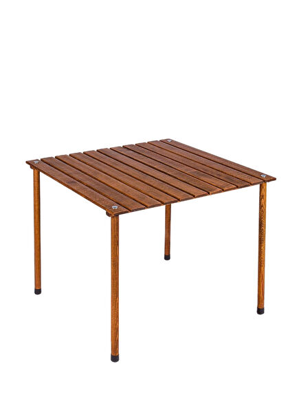Wooden Brown Folding Camping Table