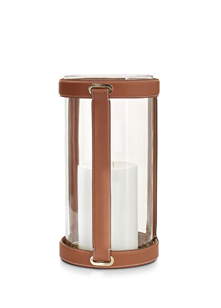 Riley Large Brown Candle Holder