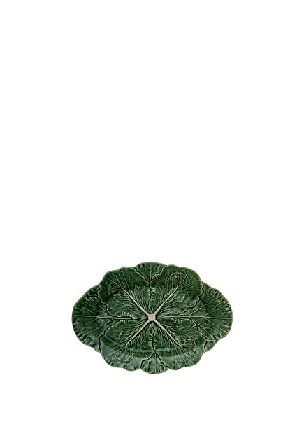 Cabbage Yeşil Oval Seramik Tabak