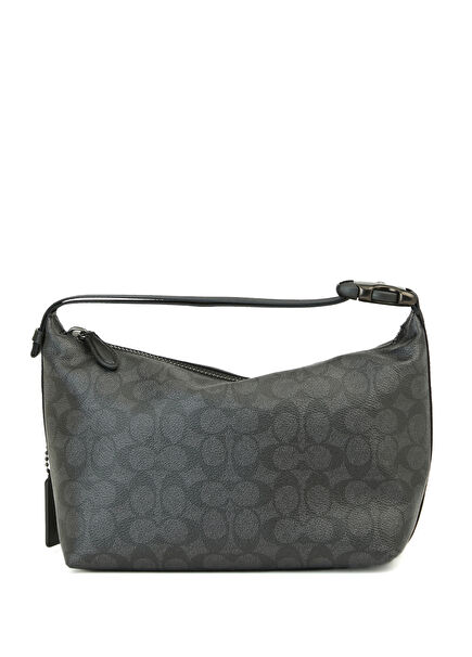 Black Grey Men's Handbag