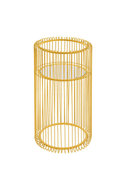 Wire Gold Steel Pot 70 cm