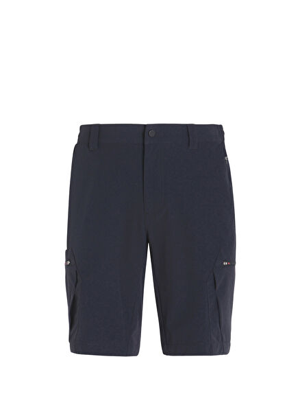 Tech Mavi Erkek Kargo Yürüyüş Şortu