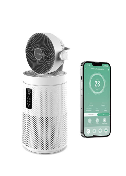 Air Purifier Wifi Aromaterapi Özellikli Akıllı Fanlı Hava Temizleyici