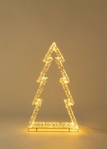 Johnny Gold Metal Led Lighted Christmas Decor 120 cm