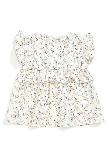 Floral Print Girl's Blouse