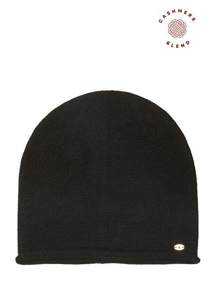 Black Women's Cashmere Beanie