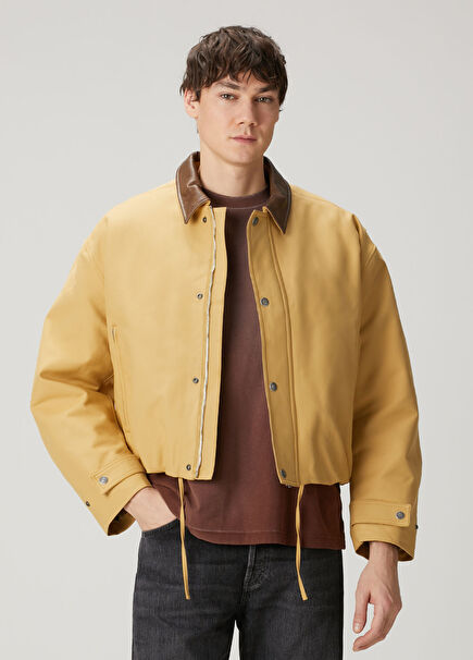 Bej Organik Pamuk Mont