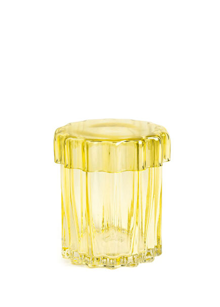 Astral Yellow Glass Jar 15 cm