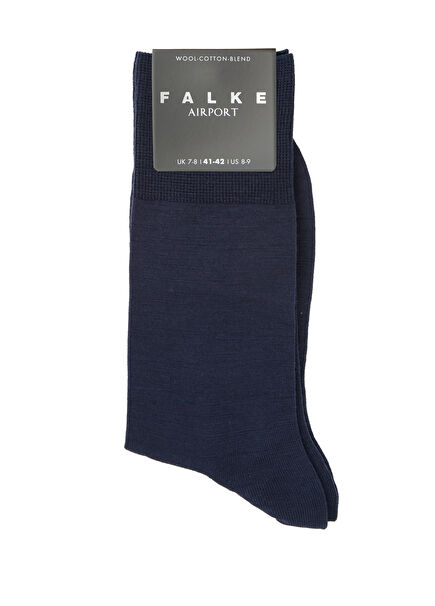 Airport Dark Blue Men's Wool Socks