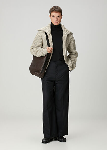 Straight Tailored Koyu Gri Pantolon