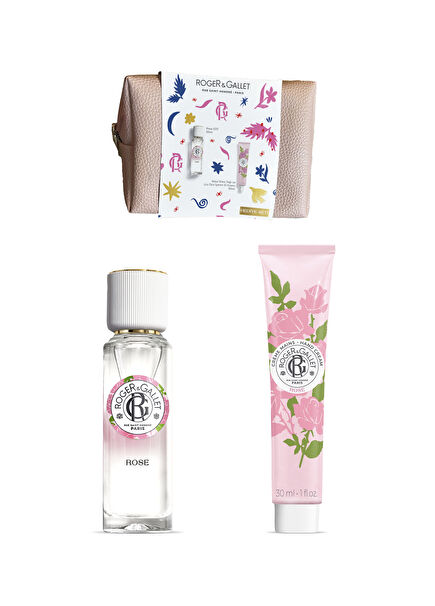 Rose Isparta Rose Italian Tangerine Perfume EDT 30 ml + Hand Cream 30 ml + Pink Makeup Bag Women's Perfume Set