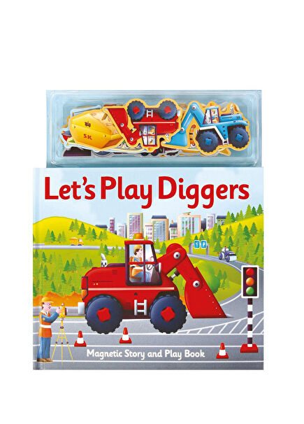 Magnetic Lets Play Diggers Çocuk Yabancı Dil Aktivite Kitabı